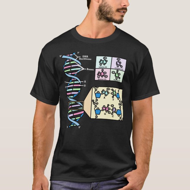 Camiseta Diagrama de ADN (Anverso)