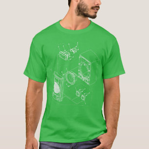 Camiseta Diagrama de altavoz para regalo de amante de la mú