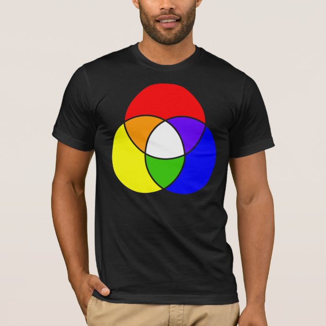 Camiseta diagrama de barras de color (Anverso)