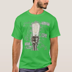 Camiseta Diagrama de bombillas eléctricas