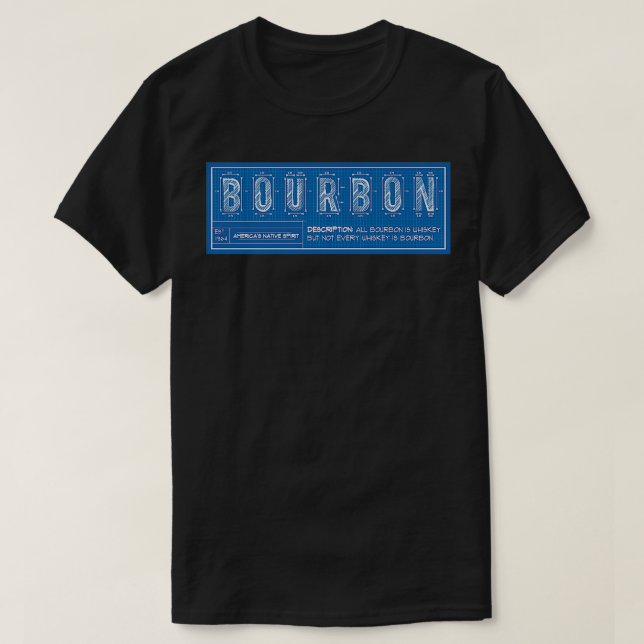 Camiseta Diagrama de cerebro de Borbón Premium (Diseño del anverso)