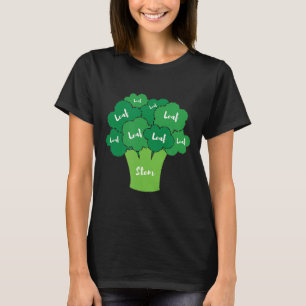 Camiseta Diagrama de corte de carniceros de Vegan Brocolli