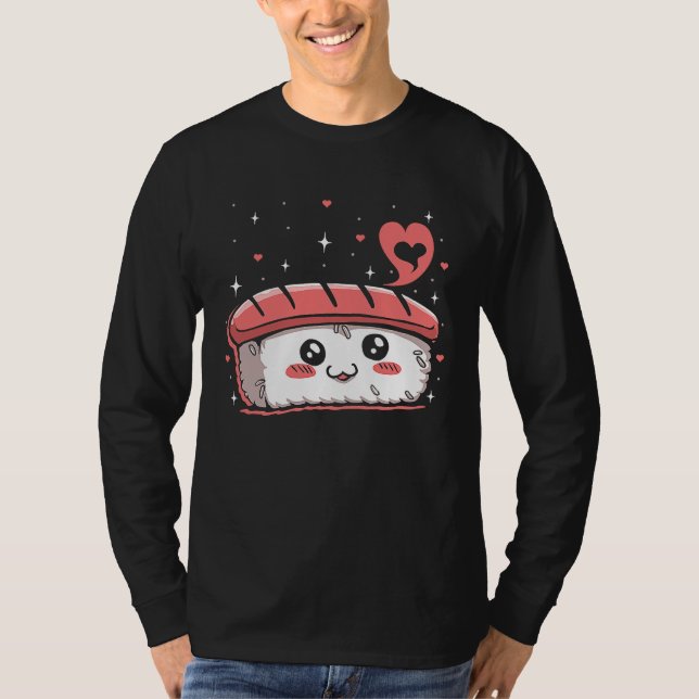 Camiseta Diagrama de instrucciones de comida de Spam Musubi (Anverso)
