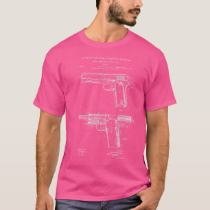 Camiseta Diagrama De La Porción De La Pistol 45Acp En El Di