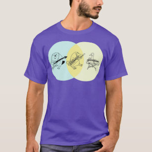 Camiseta Diagrama de la Venn del Platypus Keytar Naranja Az