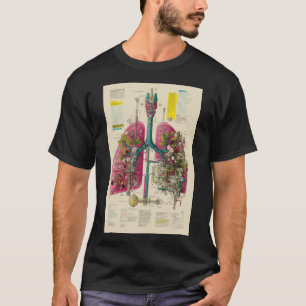 Camiseta Diagrama de Pulmones Mecánicos — Anatomía Bioindus
