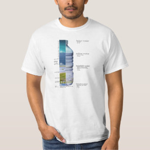 Camiseta Diagrama de salinidad del agua Salmuera Salada Bra