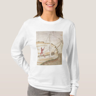 Camiseta Diagrama de un método de suministrar el agua