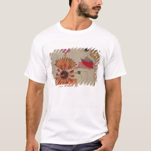 Camiseta Diagrama de un sistema para el agua de bombeo en a
