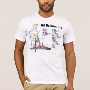 Camiseta Diagrama de una torre del aparejo de la