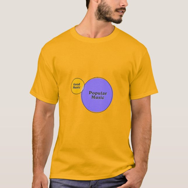 Camiseta Diagrama de venenos de música popular de buena mús (Anverso)