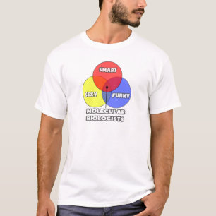 Camiseta Diagrama de Venn.. Biólogos moleculares
