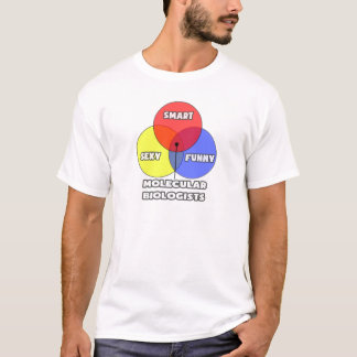 Camiseta Diagrama de Venn.. Biólogos moleculares