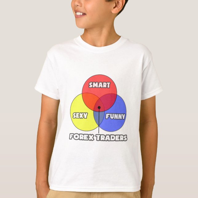 Camiseta Diagrama de Venn.. Comerciantes de Forex (Anverso)