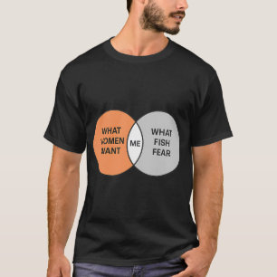 Camiseta Diagrama de Venn de lo que las mujeres quieren y l