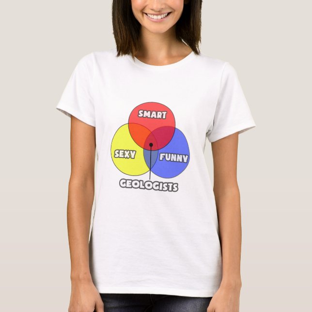 Camiseta Diagrama de Venn.. Geólogos (Anverso)