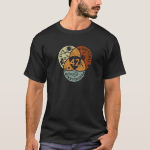 Camiseta Diagrama de Venn La Vida El Universo y Todo 42