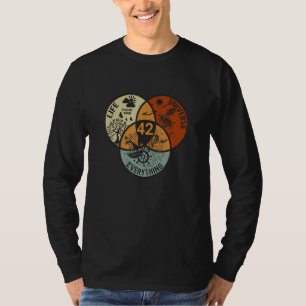 Camiseta Diagrama de Venn La Vida El Universo y Todo  42