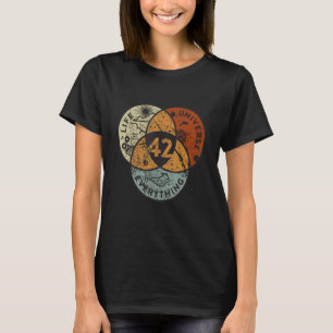 Camiseta Diagrama de Venn La Vida El Universo y Todo  42