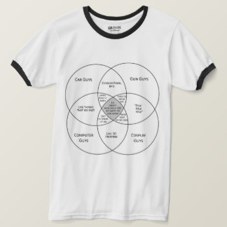 Camiseta Diagrama de Venn masculino