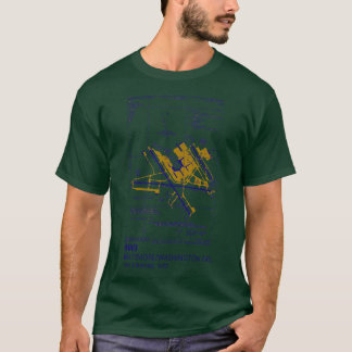 Camiseta Diagrama del aeropuerto BaltimoreWashington Intl B