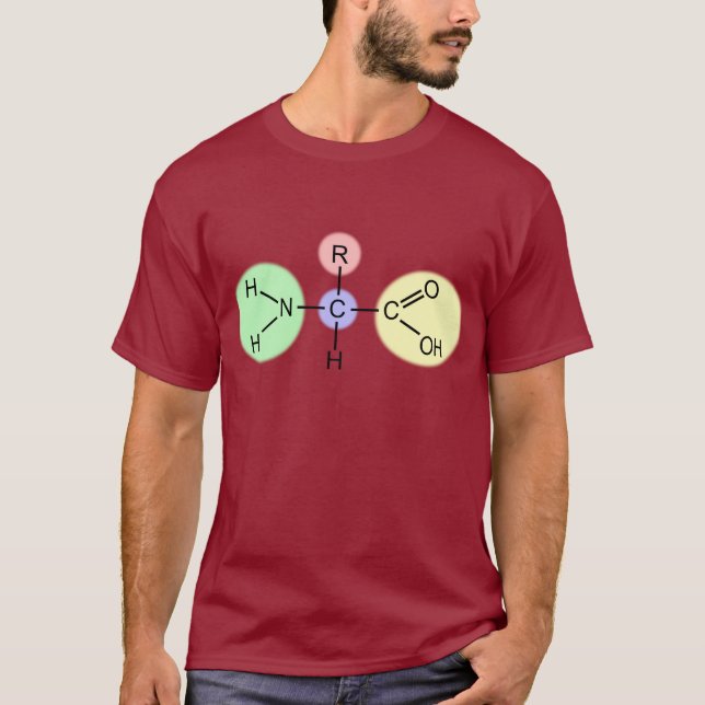 Camiseta Diagrama del aminoácido (Anverso)