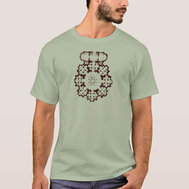 Camiseta diagrama del edificio (Anverso)