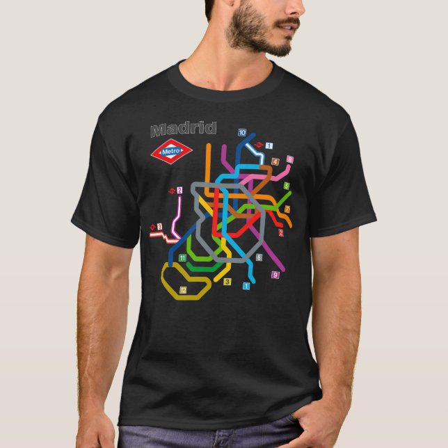 Camiseta Diagrama del Metro de Madrid (Anverso)