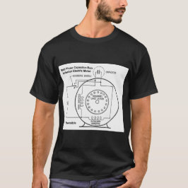 Camiseta Diagrama del motor de inducción en fase dividida e