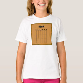 Camiseta Diagrama del tablero del traste de Djent