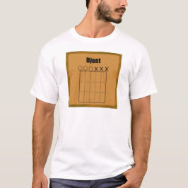 Camiseta Diagrama del tablero del traste de Djent