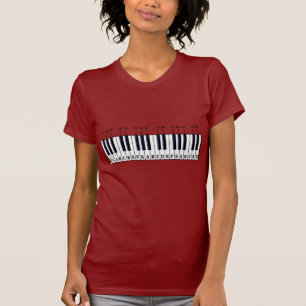 Camiseta Diagrama del teclado de piano