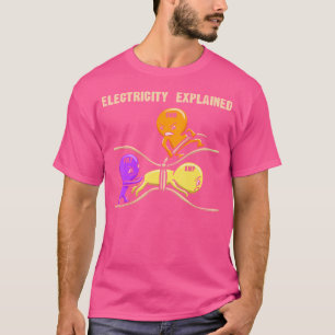 Camiseta Diagrama eléctrico La Electricidad Explicó Ohms Wa