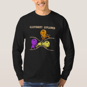 Camiseta Diagrama eléctrico La Electricidad Explicó Ohms Wa