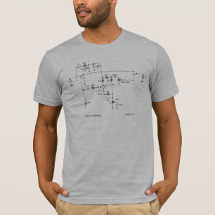 Camiseta Diagrama esquemático de la cara de la pelusa