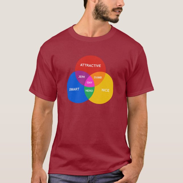 CAMISETA DIAGRAMA GAY DE VENN (Anverso)