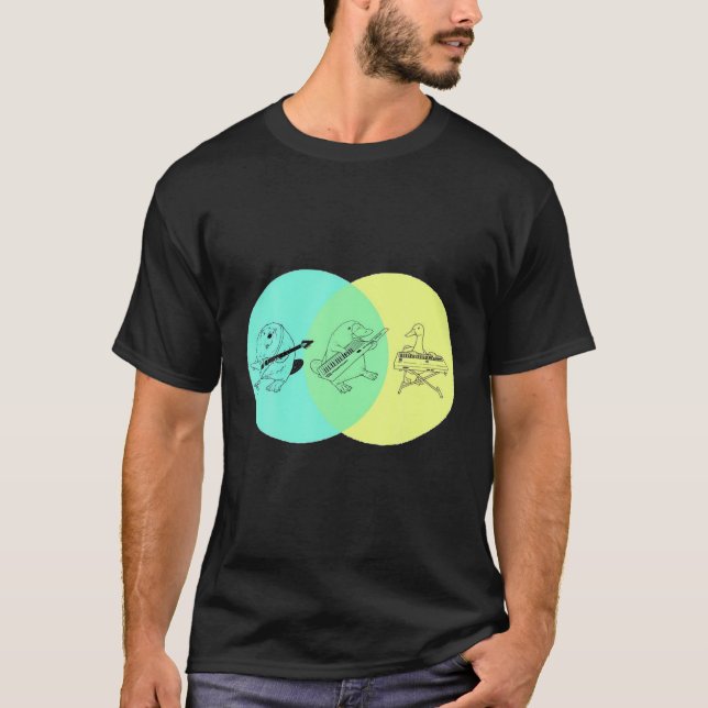 CAMISETA DIAGRAMA KEYTAR PLATYPUS VENN (Anverso)