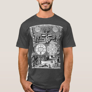 Camiseta Diagrama simbólico de tres niveles de alquimia