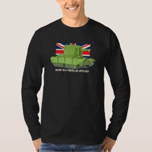 Camiseta Diagrama Ww2 de artillería autopropulsada de Obisp
