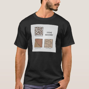 Camiseta Diagramas de la albañilería de piedra