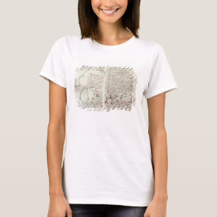 Camiseta Diagramas de las medidas y del texto (vitela)