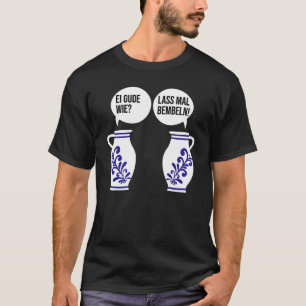 Camiseta Dialect Hessen Apples Bembel Cider Jug Egg Gourd W