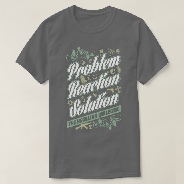 Camiseta dialéctica hegeliana de la solución de la (Diseño del anverso)