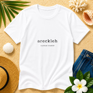 Camiseta Dialecto de las Islas Caimán Areckleh
