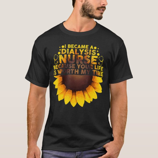 Camiseta Diálisis Cuta Arte De Enfermeras Para Hombres Muje (Anverso)