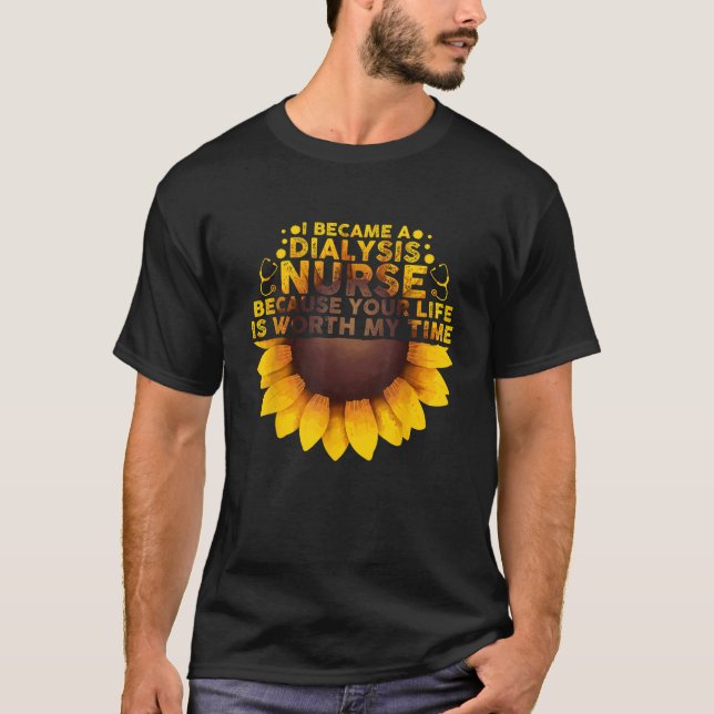 Camiseta Diálisis Cuta Arte De Enfermeras Para Hombres Muje (Anverso)
