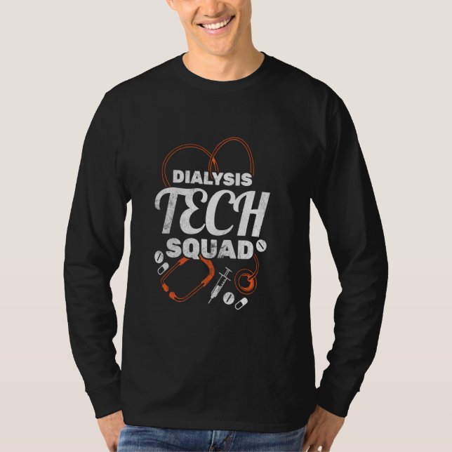 Camiseta Diálisis de técnicos de escuadrón tecnológico diál (Anverso)