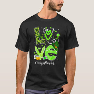 Camiseta Diálisis Enfermera Enfermería Vida Amor Estetiosco