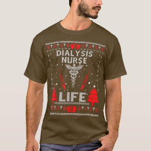 Camiseta Diálisis Enfermera vida Navidades feos sudaderos M