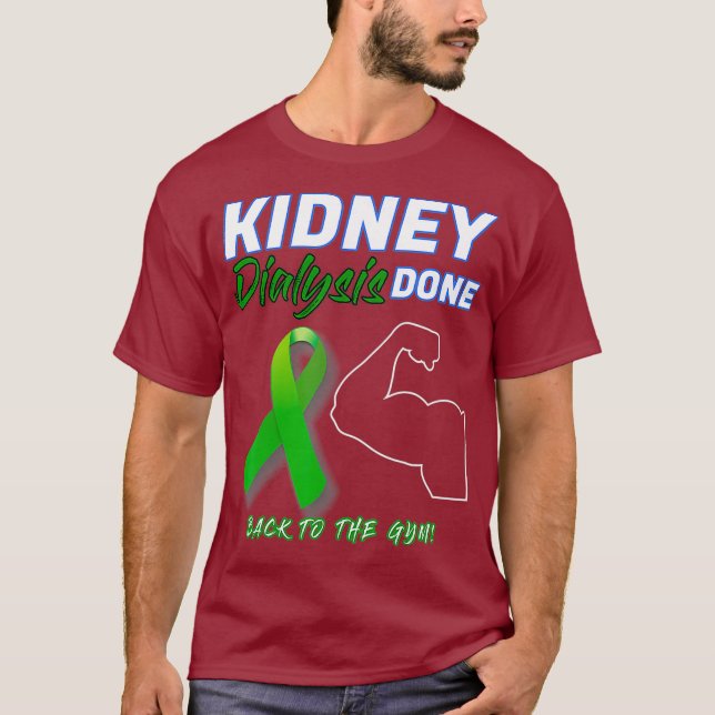 Camiseta Diálisis renal devuelta al paciente con Gym (Anverso)